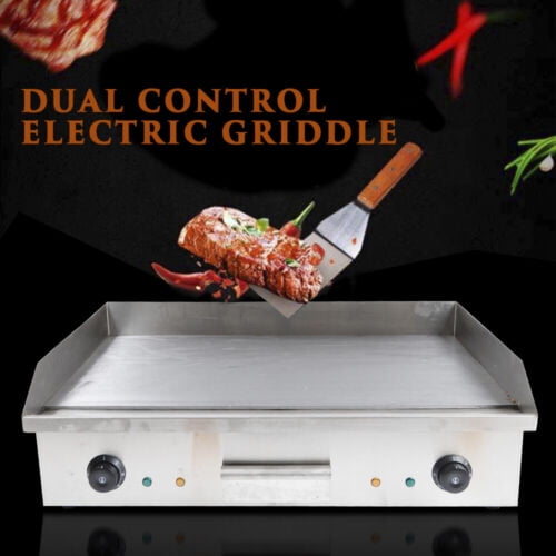 29" Commercial Electric Countertop Griddle Flat Top Grill BBQ Hot Plate 4400W