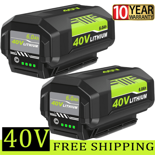 2Packs Replacement for Ryobi 40V Battery 6Ah OP4040 Compatible with Ryobi Battery 40V OP4050 OP40501 Compatible with 40Volt Ryobi Lithium-Ion Battery OP40401 Cordless Tools