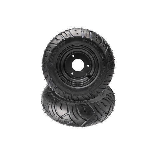 2pcs 13x5.00-6 Tire and Wheel Rim Assembly 13x5-6 Lawn Mower Tire 3 Lug Rim 6" Go Kart Wheels Road Tire Tubeless for ATV Quad Buggy 4 Wheeler Scooter Mini Bike Garden Tractor Snow Blower
