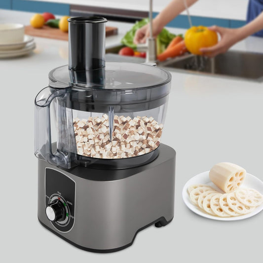 3 in 1 Electric Food Processors Fruit Dicing Machine Vegetable Dicing Machine 3 Blades Electric Fruit Chopper Dicer Slicer Cutter for Onion Potatoes - ANS-A5