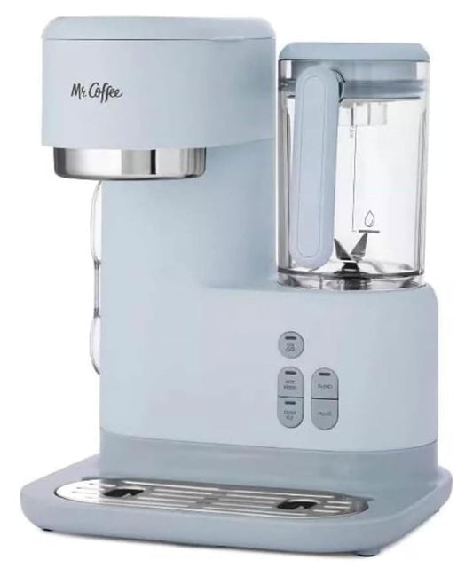3-in-1 Single Serve Coffee Maker - Hot & Iced Espresso, Frappe Machine with Blender & Reusable Filter - Gray