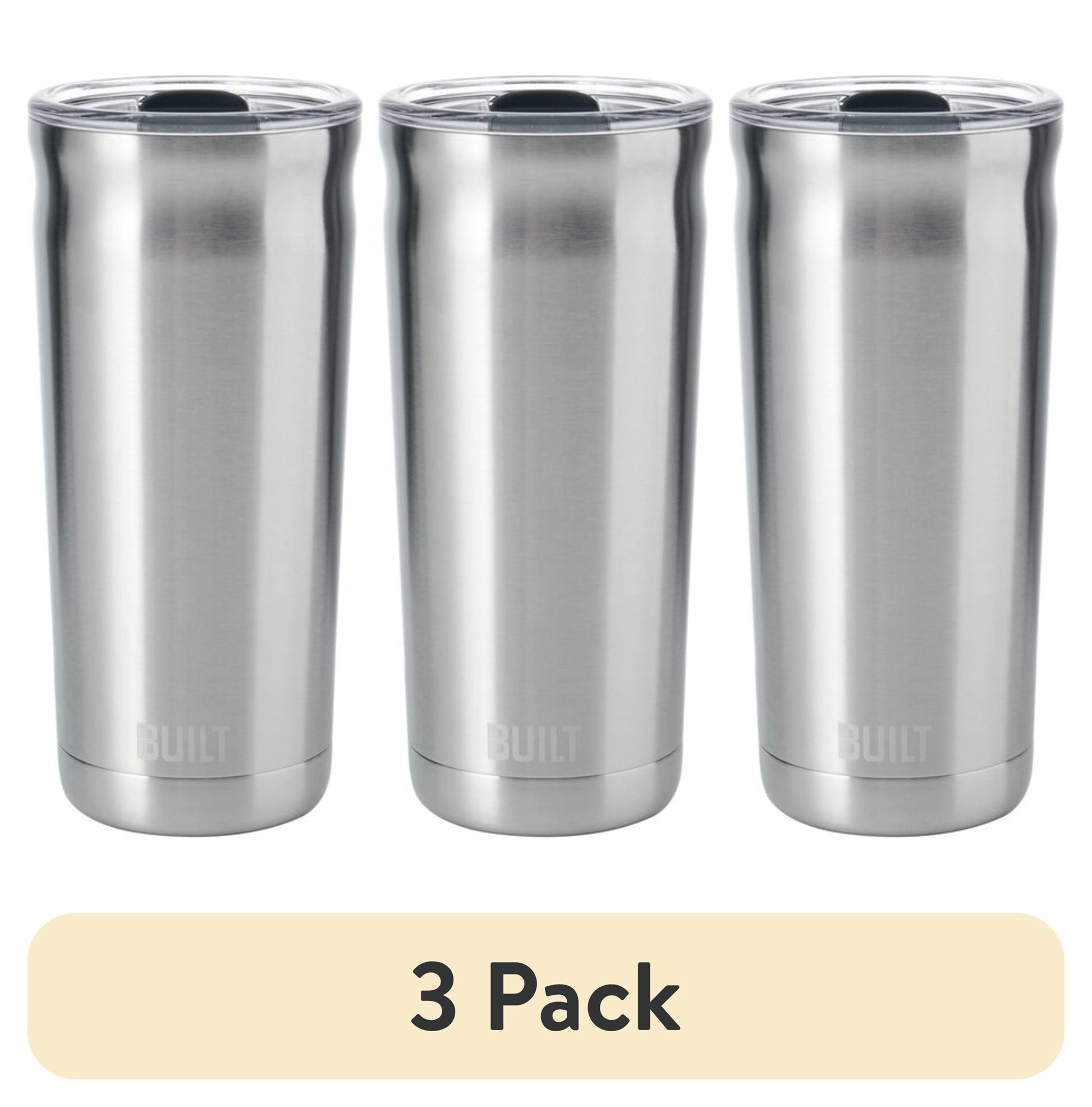 BUILT Torrent 20 oz Double-Wall Insulated Stainless Steel Tumbler Water Bottle, Magenta