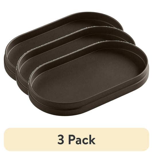 (3 pack) Better Homes & Gardens Bronze Metal Accessory Tray