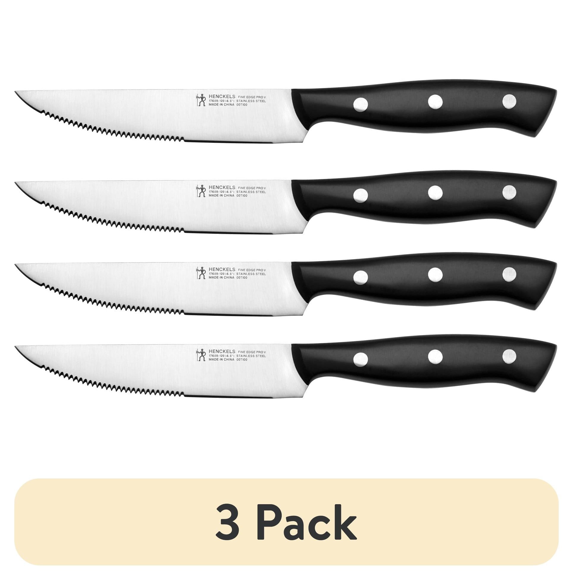 Henckels Everpoint 4 PC Triple Rivet Stainless Steel Steak Knife Set
