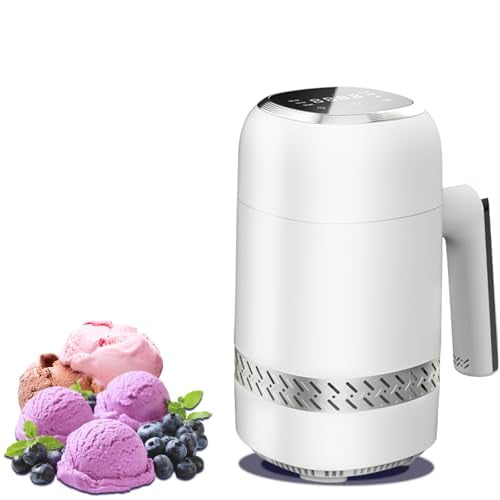 300ML Automatic Home Ice Cream Machine, Soft Serve & Frozen Yogurt Maker, Touch Control, Semiconductor Cooling