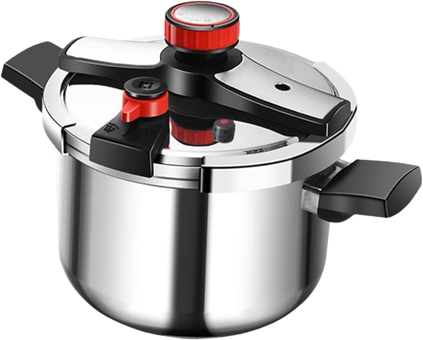 304 Stainless Steel Pressure Cooker Pressure Canner Easy to Clean Cooking Kitchen Cookware for Household Kitchen Family, 6L