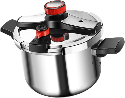 304 Stainless Steel Pressure Cooker Pressure Canner Easy to Clean Cooking Kitchen Cookware for Household Kitchen Family, 8L