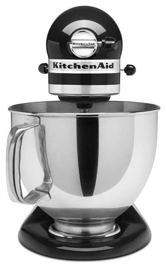 Restored KitchenAid RRK150 5 Quart Artisan Series Tilt-Head Stand Mixer, Onyx Black (Refurbished)
