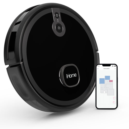 Restored iHome AutoVac Nova S1 Robot Vacuum with LIDAR Navigation, 150 Min Runtime, 2700pa Suction (Refurbished)