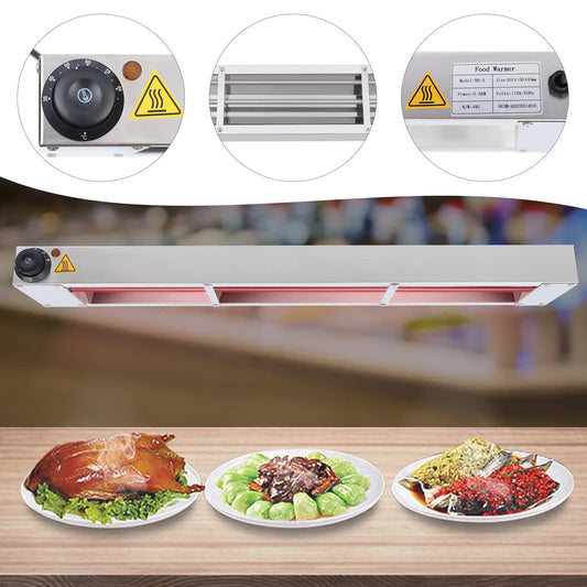 36" Commerical Food Heat Lamp Overhead Food Warmer Hanging-mounted 30-85℃ Heater