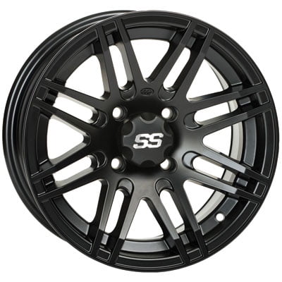 4/137 ITP SS316 Alloy Series Wheel 12x7 5.0 + 2.0 Matte Black for Kawasaki MULE 4000 TRANS 2X4 2018