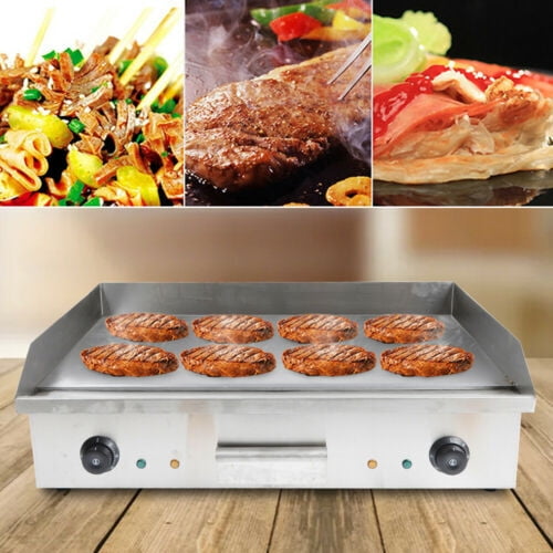 3KW Commercial Electric Griddle 29 In Flat Top Grill Teppanyaki BBQ Hot Plate for Cooking Up Delicious
