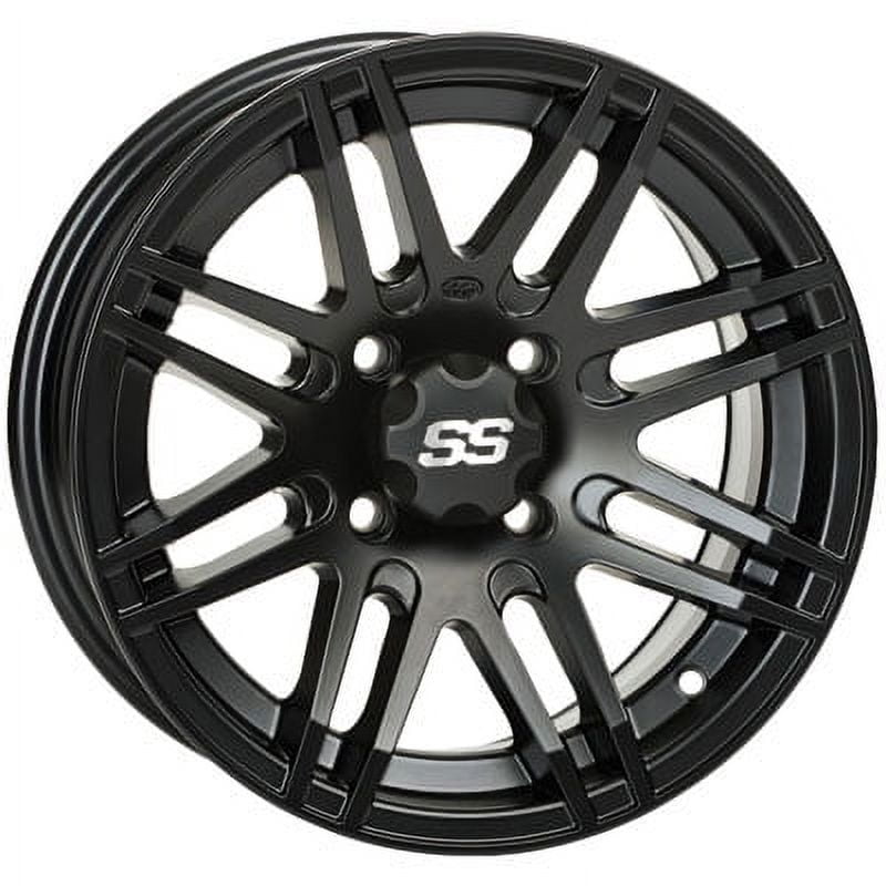 4/110 ITP SS316 Alloy Series Wheel 12x7 2.0 + 5.0 Matte Black for Honda TRX 300FW 4X4 1988-2000