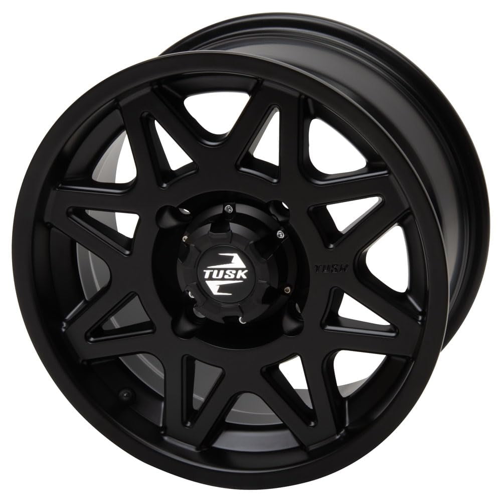 4/110 Tusk Tintic Wheel 14x7 5.0 + 2.0 Matte Black For YAMAHA RHINO 450 4X4 2006-2009