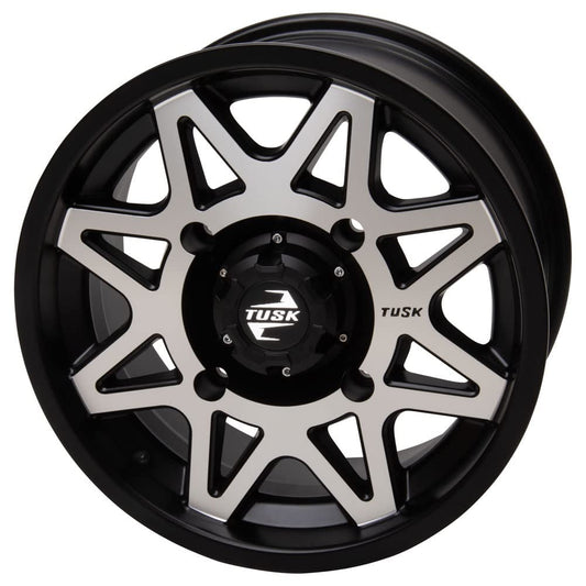 4/115 Tusk Tintic Wheel 14x7 5.0 + 2.0 Machined/Black For ARCTIC CAT 700 EFI 4X4 Automatic TRV LE 2008