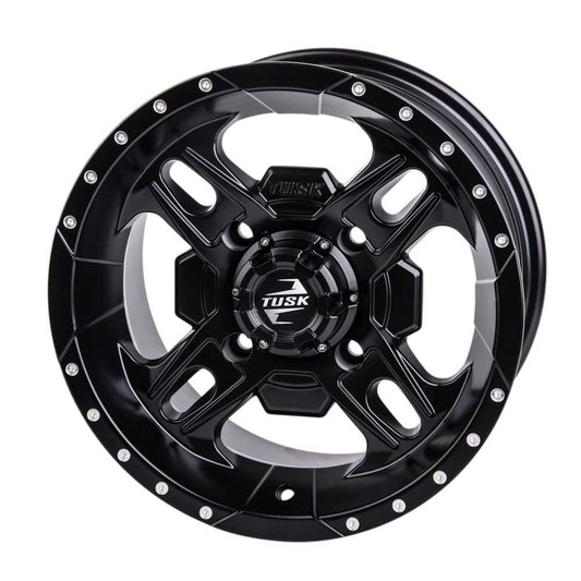 4/137 Tusk Beartooth Wheel 12x7 5.0 + 2.0 Matte Black For CAN-AM Outlander 1000 EFI X MR 2013-2022