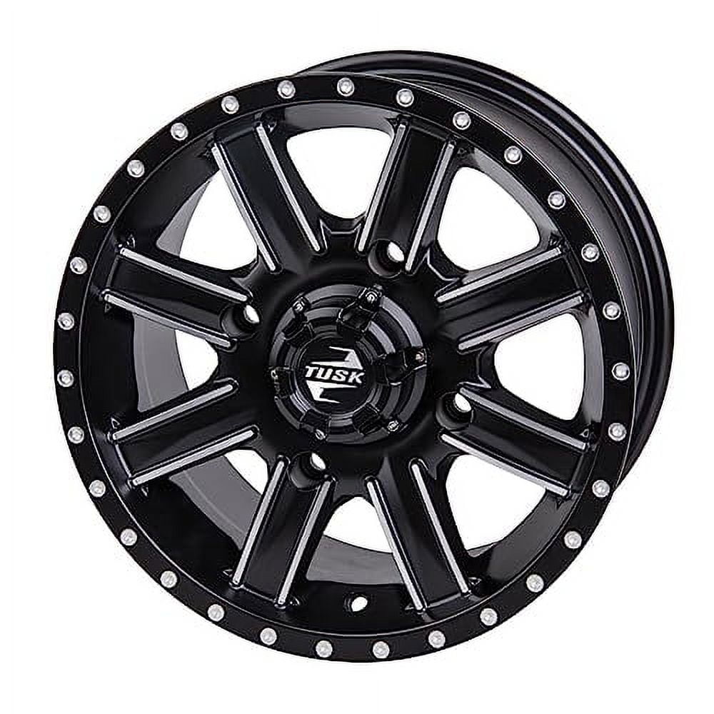 4/137 Tusk Cascade Wheel 14x7 5.0 + 2.0 Machined/Black For Can-Am Defender HD10 Max X MR with Half Doors 2023-2025