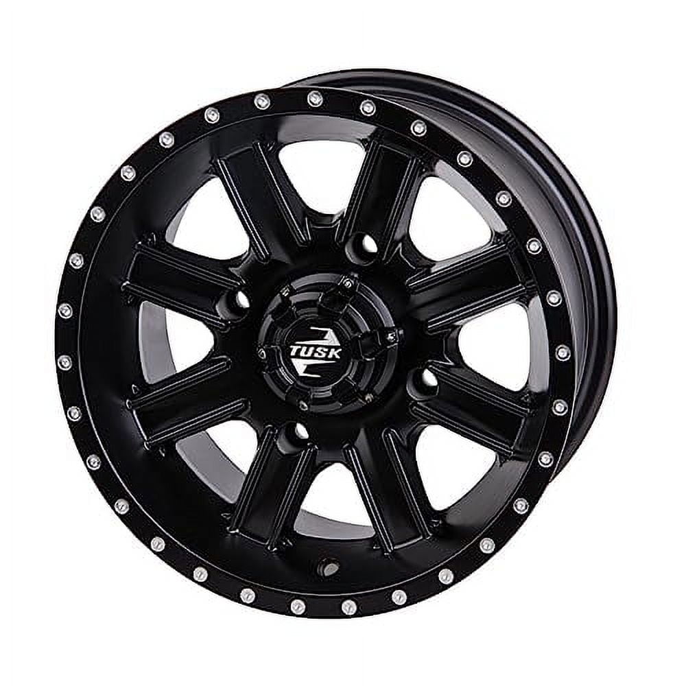 4/137 Tusk Cascade Wheel 14x7 5.0 + 2.0 Matte Black For Can-Am Defender HD10 X MR with Half Doors 2023-2025