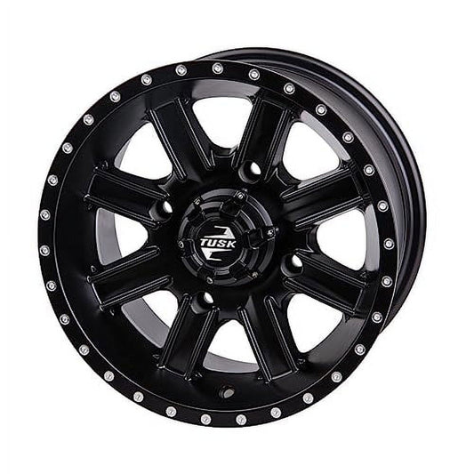 4/137 Tusk Cascade Wheel 14x7 5.0 + 2.0 Matte Black For Can-Am Defender HD10 X MR with Half Doors 2023-2025