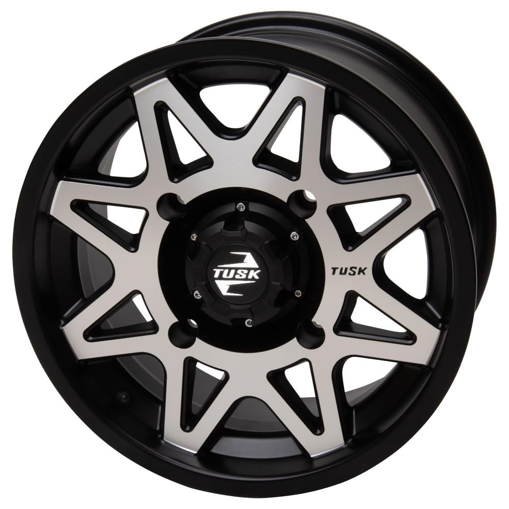 4/137 Tusk Tintic Wheel 14x7 5.0 + 2.0 Machined/Black For Can-Am Outlander 700 DPS 2023-2025