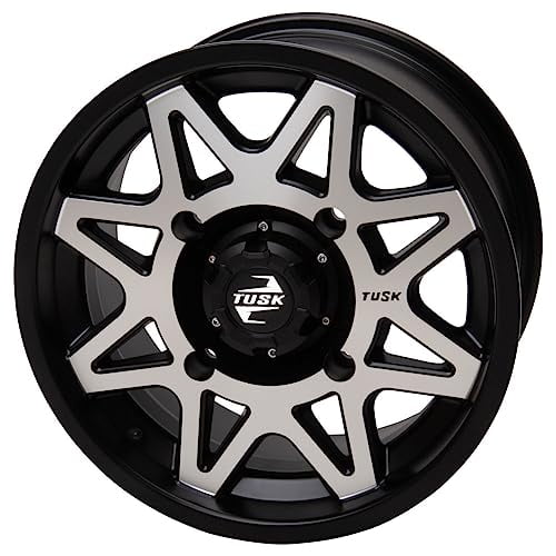4/137 Tusk Tintic Wheel 15X7 5.0 + 2.0 Machined/Black for Can-Am Defender Hd10 Max X Mr With Half Doors 2023-2025