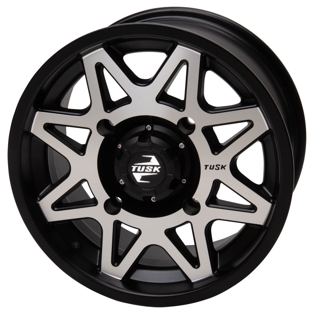 4/137 Tusk Tintic Wheel 15x7 5.0 + 2.0 Machined/Black For Can-Am Defender HD9 DPS Cab 2022
