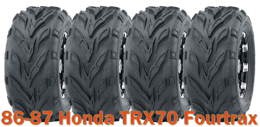 (4) 16x8-7 WANDA ATV tires set for 1986-1987 Honda TRX70 Fourtrax