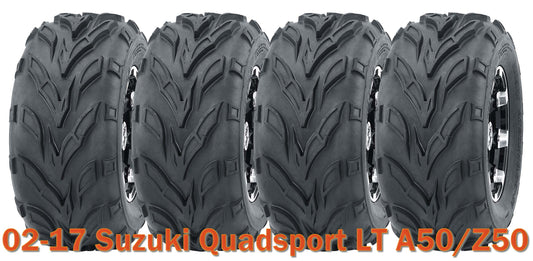 (4) 16x8-7 WANDA ATV tires set for 2002-2017 Suzuki Quadsport LT A50/Z50