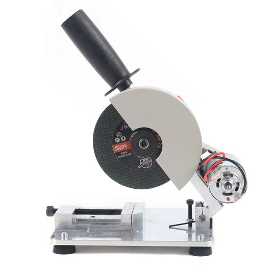 4" Mini Table Saw,Portable Cut-off Chop Saw, 0-45° Adjustable Soft Metal Wood Cutting Machine with 7-speed Power Supply
