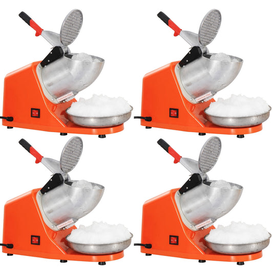 4 Packs Electric Ice Crusher Machine Shaver Shaved Ice Snow Cone Maker 143lbs