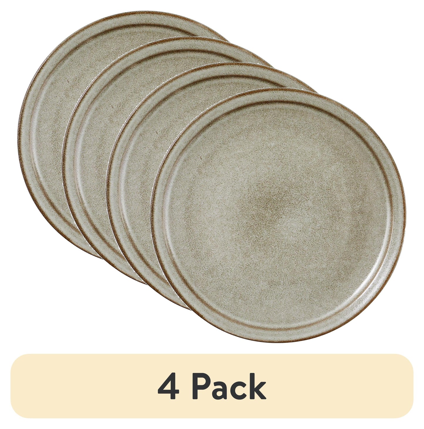 (4 pack) BETTER HOMES & GARDEN BANKS SALAD PLATE CREAM