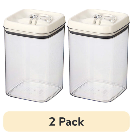 (4 pack) Better Homes & Gardens 13.8 Cup Flip-Tite Square Food Storage Container, BPA-Free
