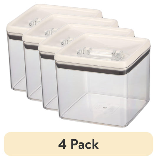 (2 pack) Better Homes & Gardens Flip-TiteÂ® Large 19.7 Cup Airtight Bagel Food Storage Container, BPA-Free, Stackable Pantry Canister, Ideal Use for Pantry Organization and Food Storage