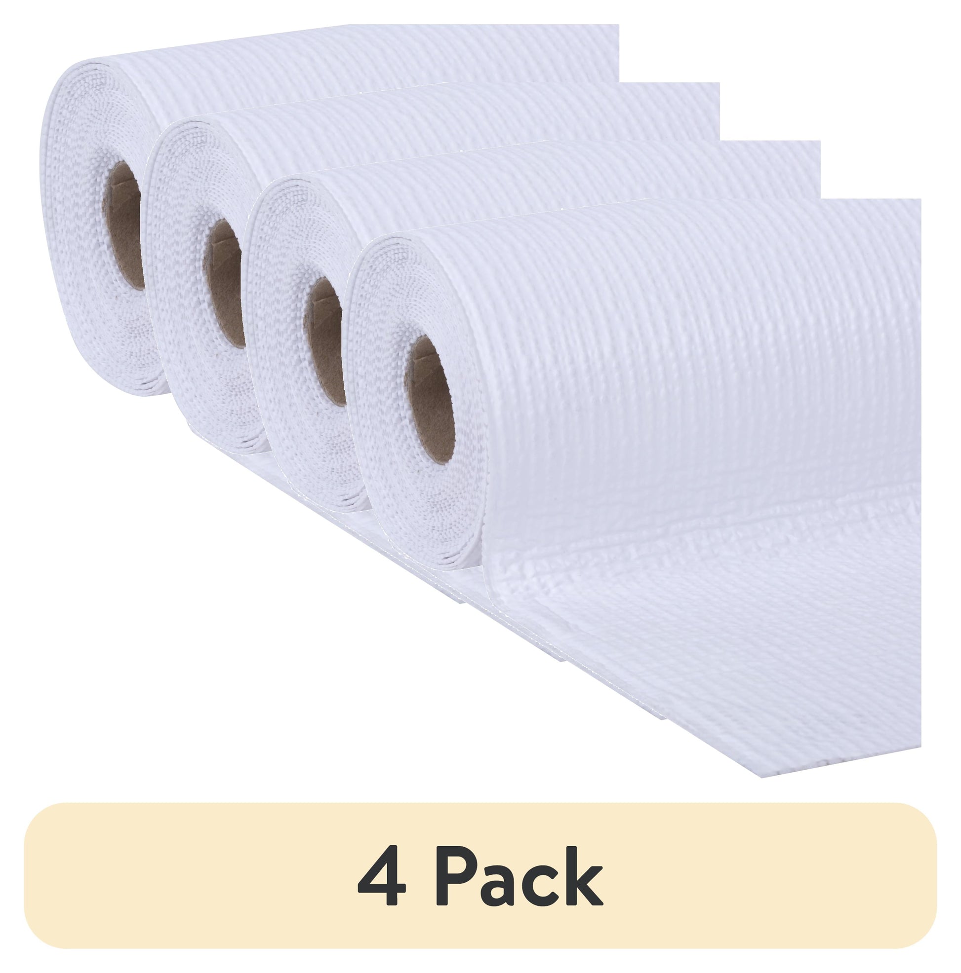 (4 pack) EasyLiner Smooth Top Shelf Liner, White, 20 in. x 18 ft. Roll