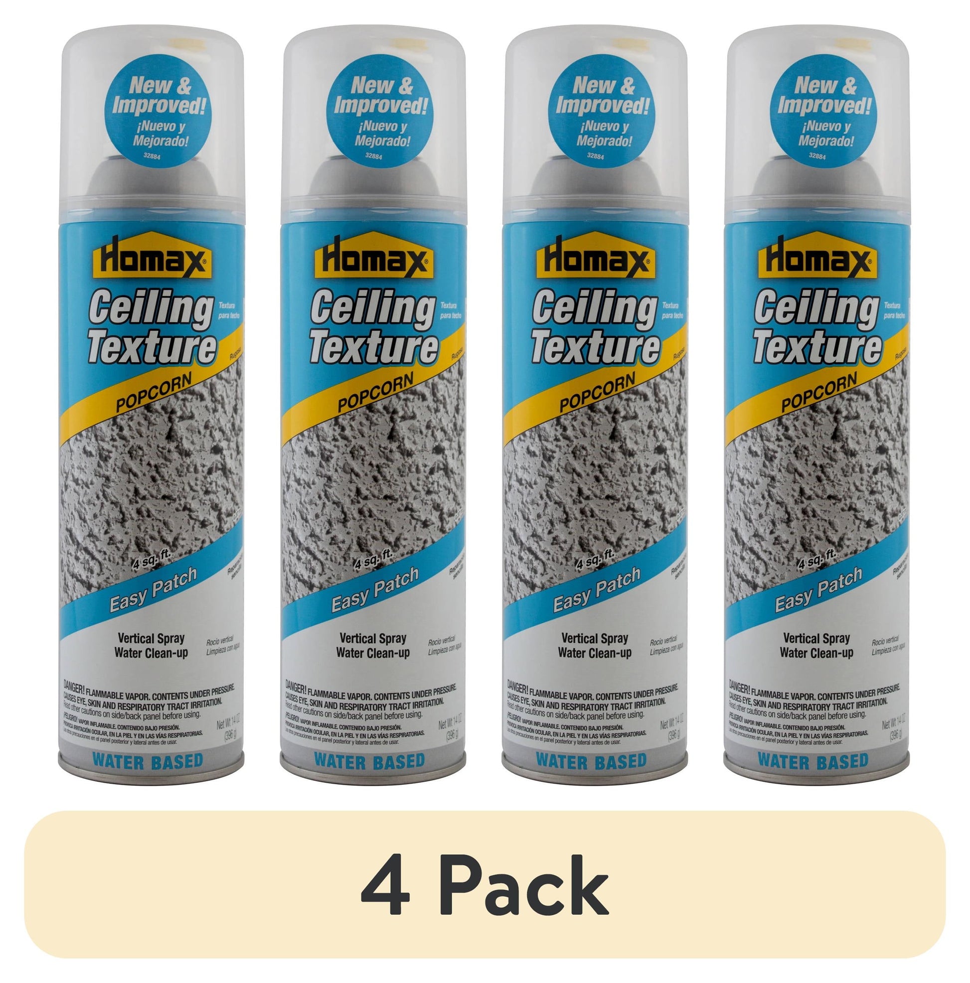Homax Easy Patch Aerosol Popcorn Ceiling Texture, 14 oz., White