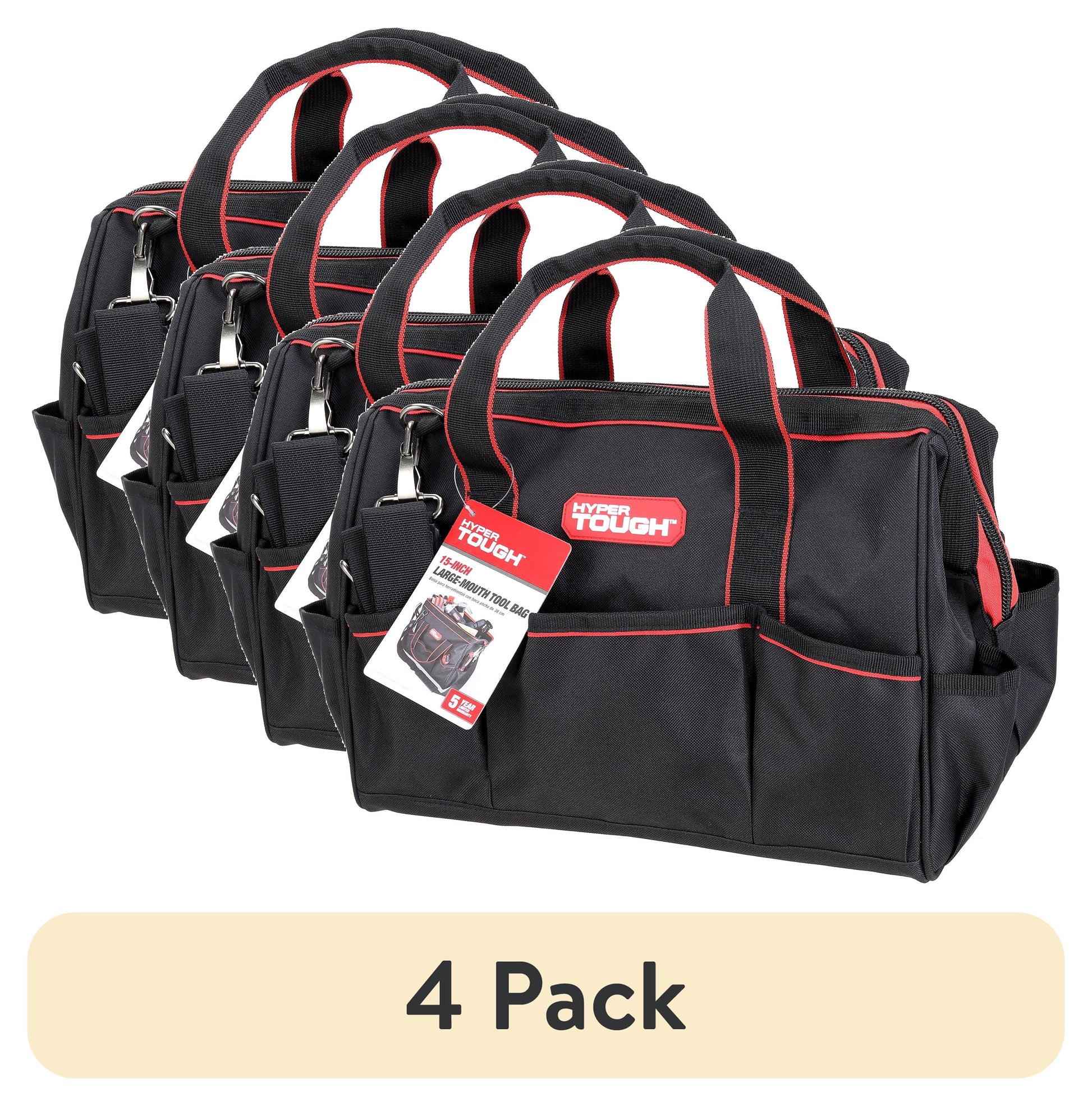 Hyper  Tough 15" Large Mouth Tool Bag