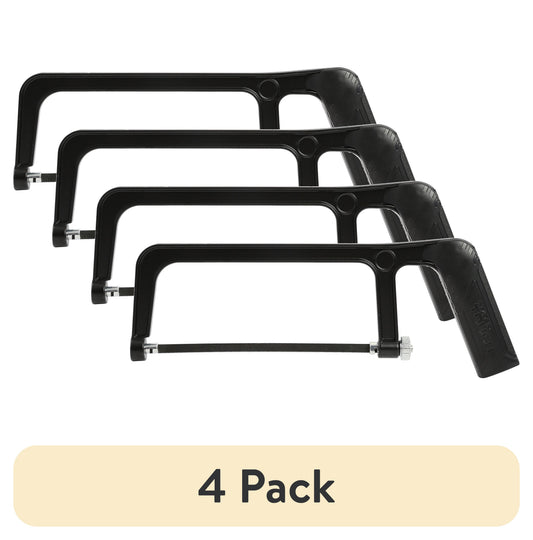 (4 pack) Hyper Tough 6-inch Mini Hacksaw, Handsaw with Adjustable 24 Tooth per-inch Blade, 1291V