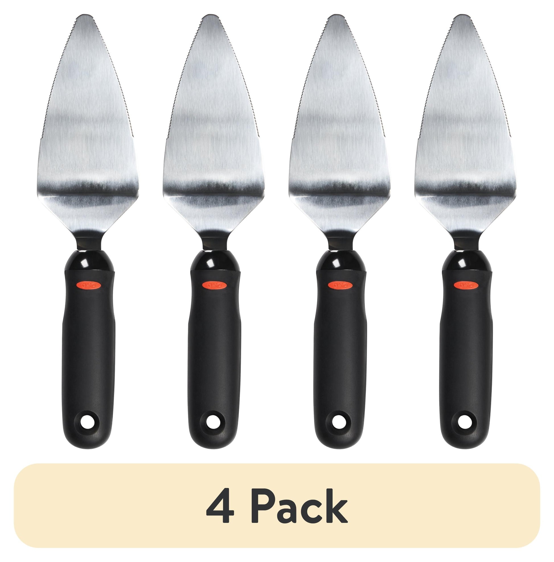 (4 pack) OXO Softworks Stainless Steel Pie Server with Non-Slip Handle