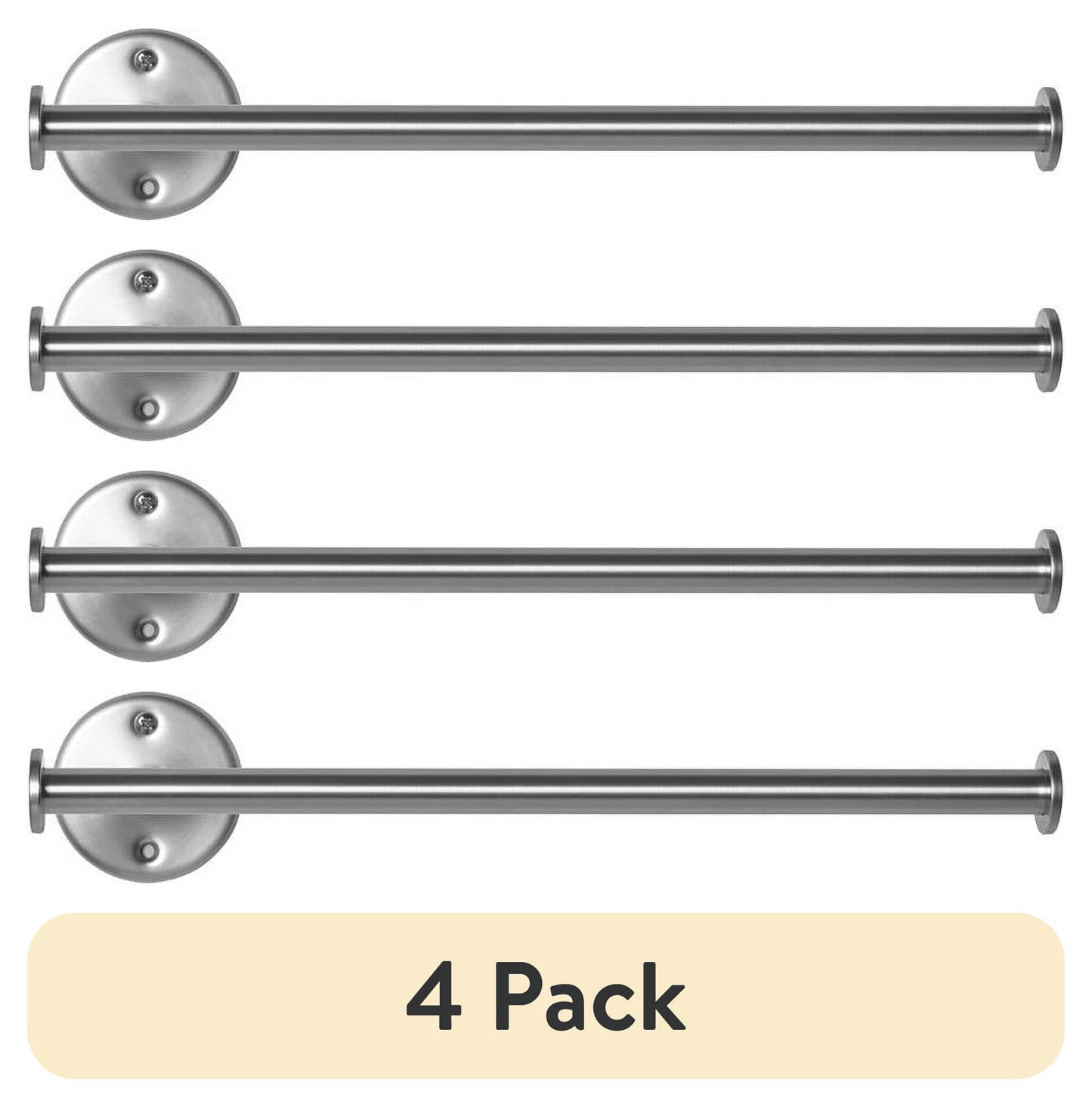 (2 pack) Mainstays Paper Towel Holder, Mainstays Metal Wall Mounted Kitchen Paper Towel Holder, 14 inch, Nickel