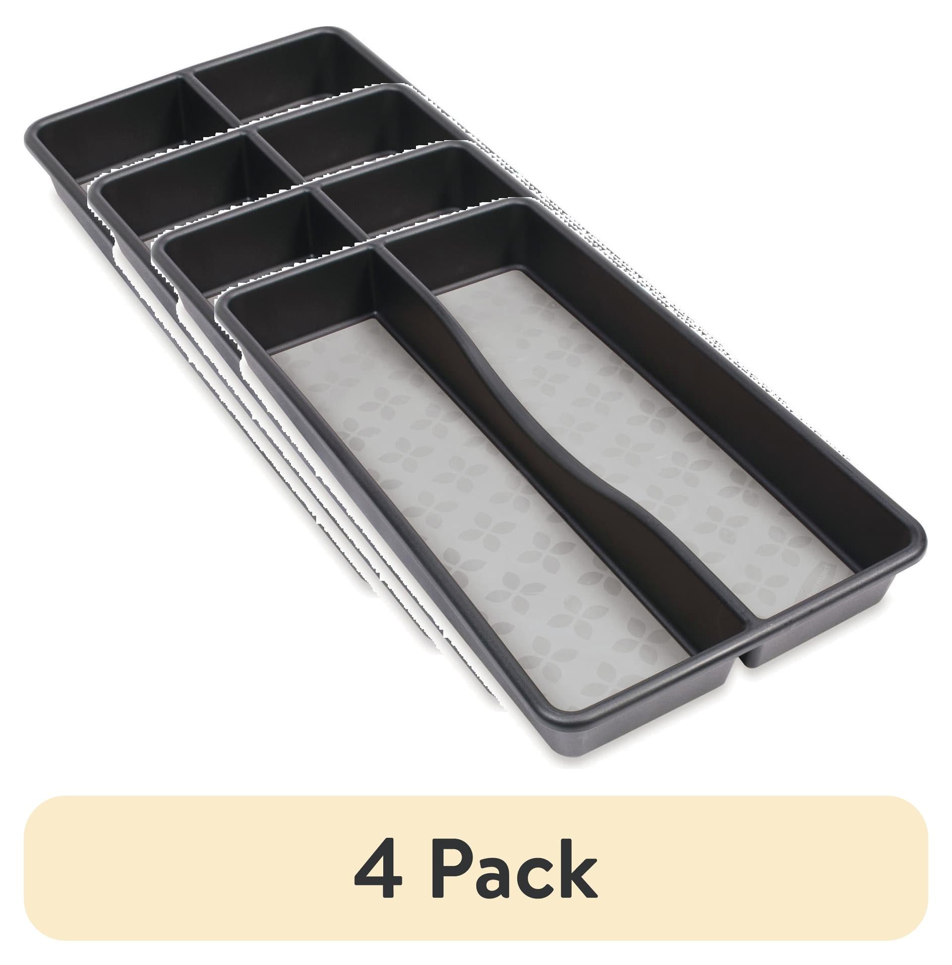 (2 pack) Rubbermaid, Utensil Organizer with No Slip Grip, Gray