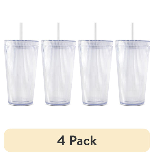 TAL Vaso TÃ©rmico Ligero de Doble Pared de 18oz para CafÃ© Helado con Popote