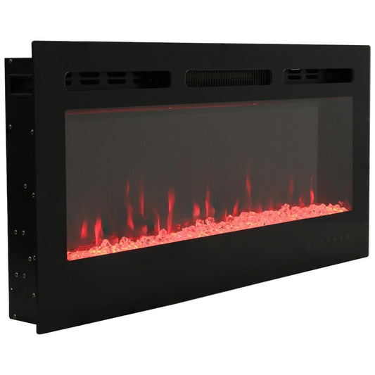 Sunnydaze Decor 36-in Black Electric Fireplace Insert LOE-357