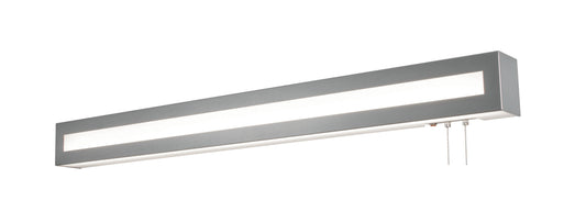 AFX Hayes 37-in W 1 -Light Satin Nickel Transitional Integrated LED Wall Sconce