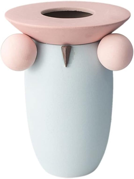Vase Vase Decoration Living Room Flower Arrangement Ceramic Flower Appliance Simple Modern Dining Table Center Fresh Flower Dried Vase Decoration Flower Vase (Size : B)