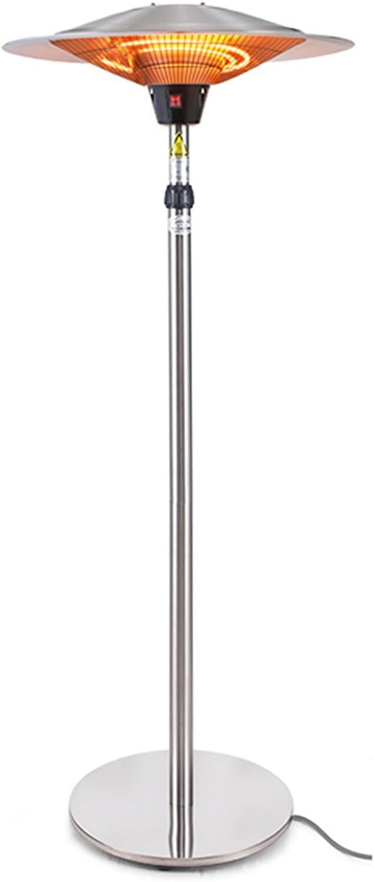 Outdoor Heater, Outdoor Patio Heater Free Standing Space Warmer Electric for Indoor\/Outdoor Use with Adjustable Height Quiet Operation for Commercial and Residential