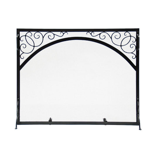 Minuteman International 0.5-in Graphite Iron 1-Panel Flat Fireplace Screen GS-3830