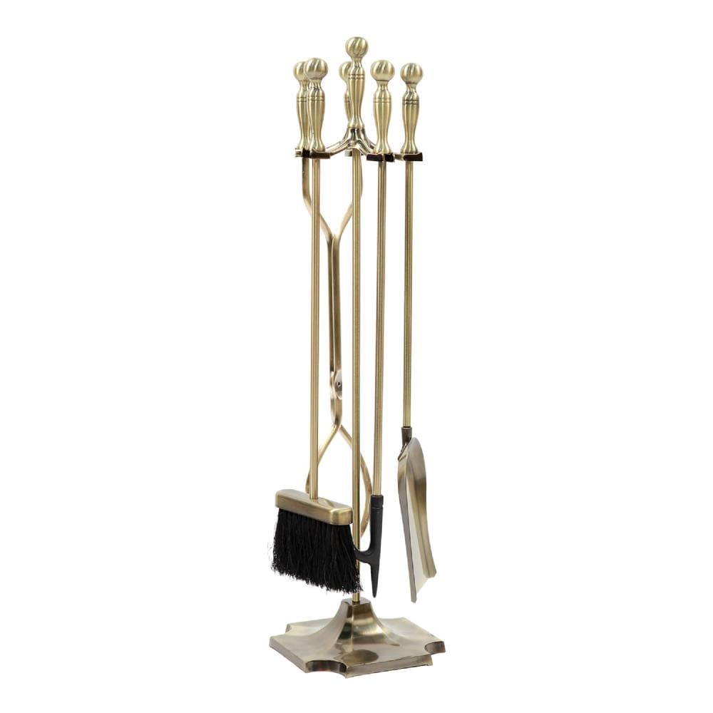 Minuteman International 5-Piece Iron Fireplace Tool Set ABR-15