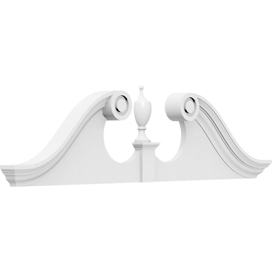 Ekena Millwork 70-in W x 17.5-in L PVC Pediment