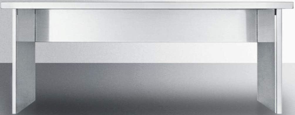 Summit Appliance APSS39 Stainless Steel Appliance Station Shelving System; Designed for Installation with The C39GLASS, C439AUTOGLASS, and C39EL Kitchenette; Heavy Duty Metal Shelf