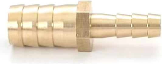 Brass Hose Barb Reducer Fitting Reducing Splicer Mender Union Adapter for Air Water Fuel water\/fuel\/air splicer variable diameter connector with barb 14mm*8mm 10pcs